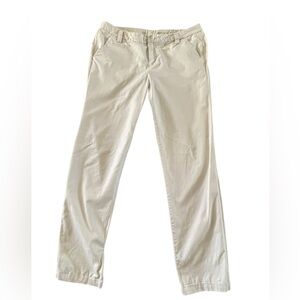 KHAKIS by GAP Women's Cream chino pants size: 6